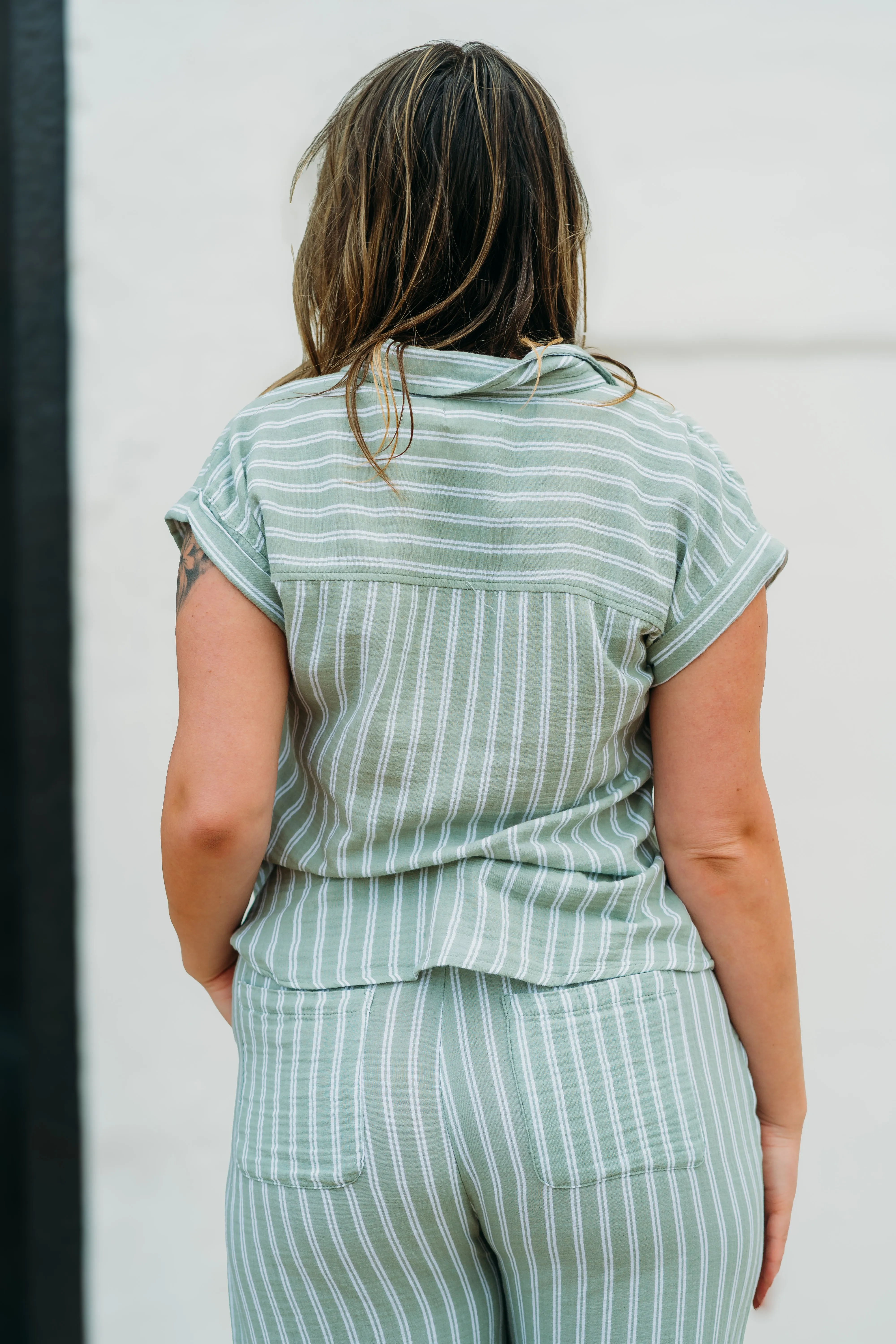 Thread & Supply: Verna Shirt in Sage White