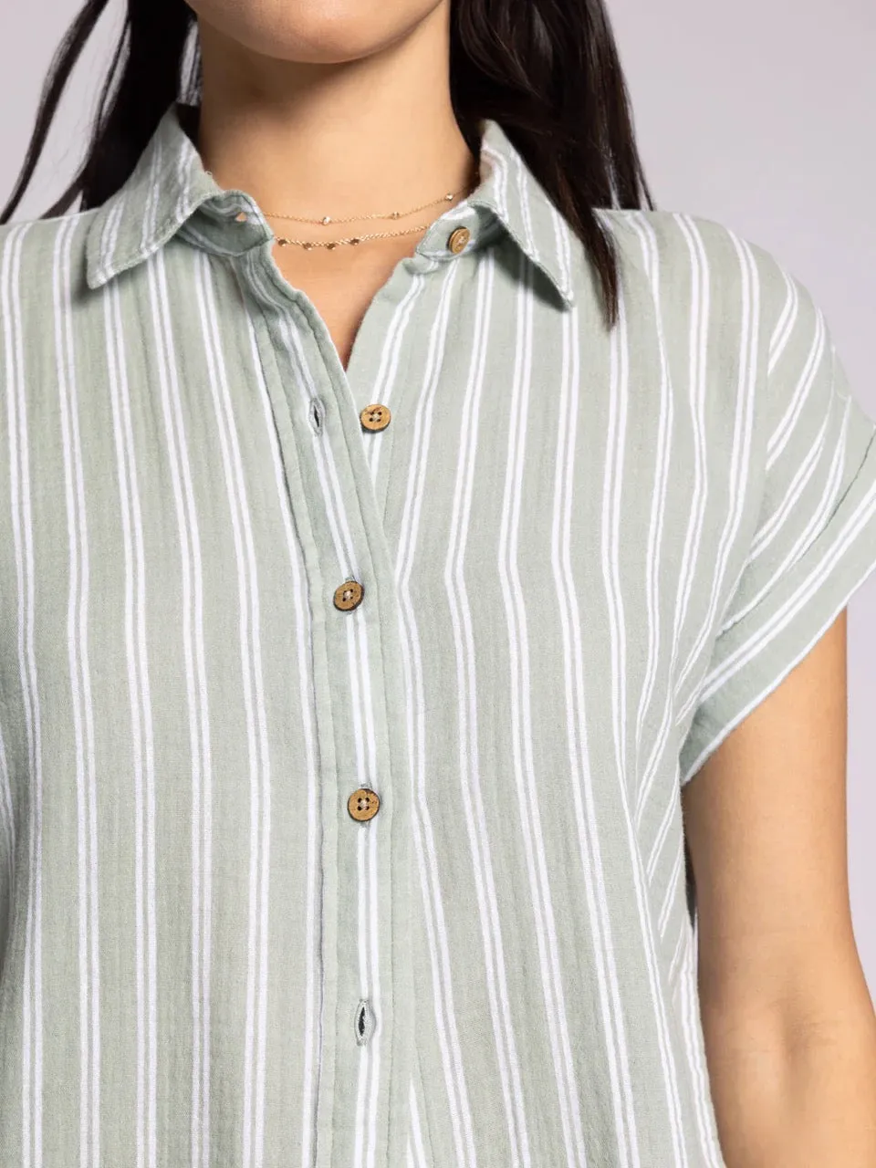 Thread & Supply: Verna Shirt in Sage White