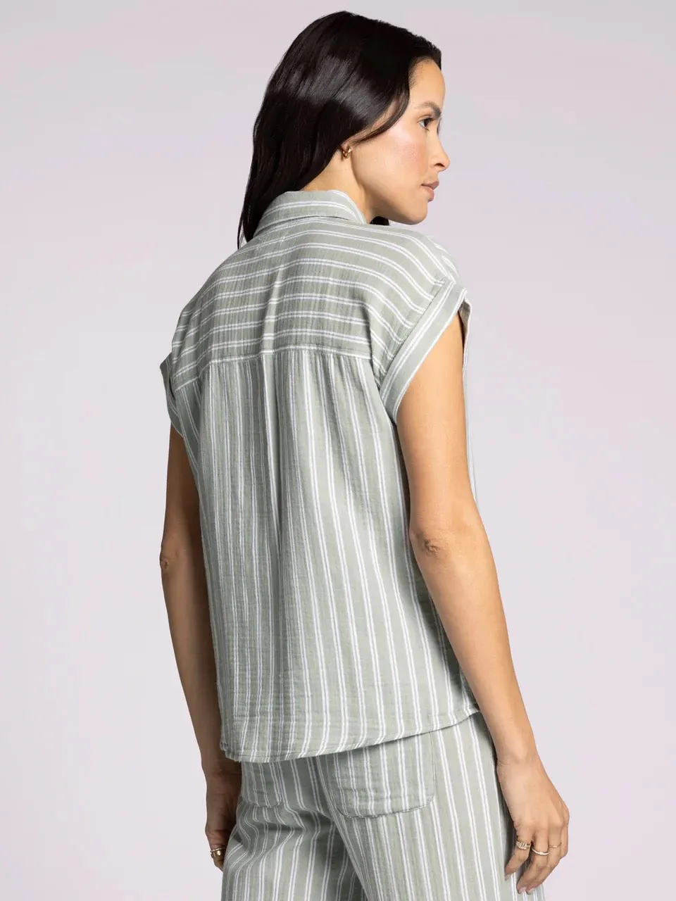 Thread & Supply: Verna Shirt in Sage White