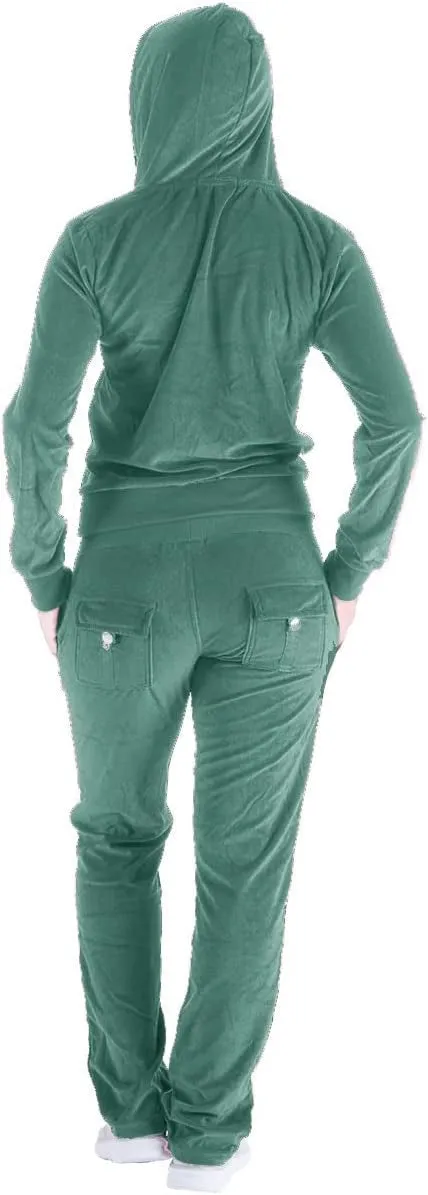TrackSuit LJS200 Velour 2pc Jog Set