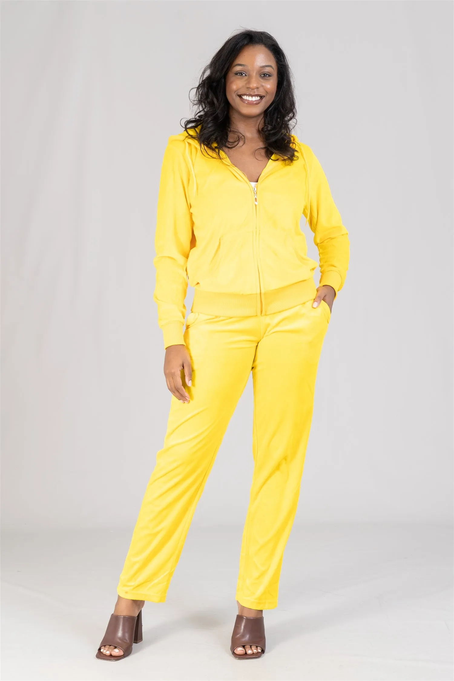 Tracksuit LJS200X Velour PlusSize 2pc Jog Set