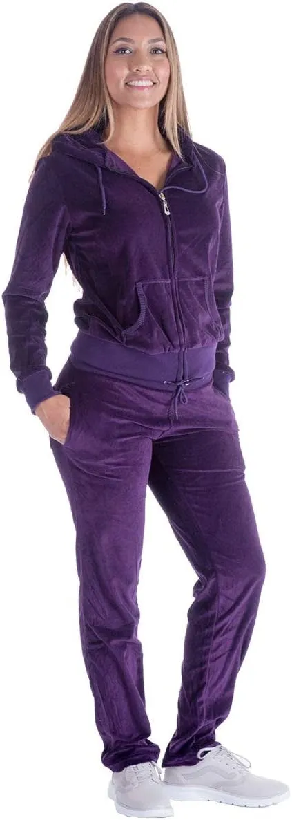 Tracksuit LJS200X Velour PlusSize 2pc Jog Set
