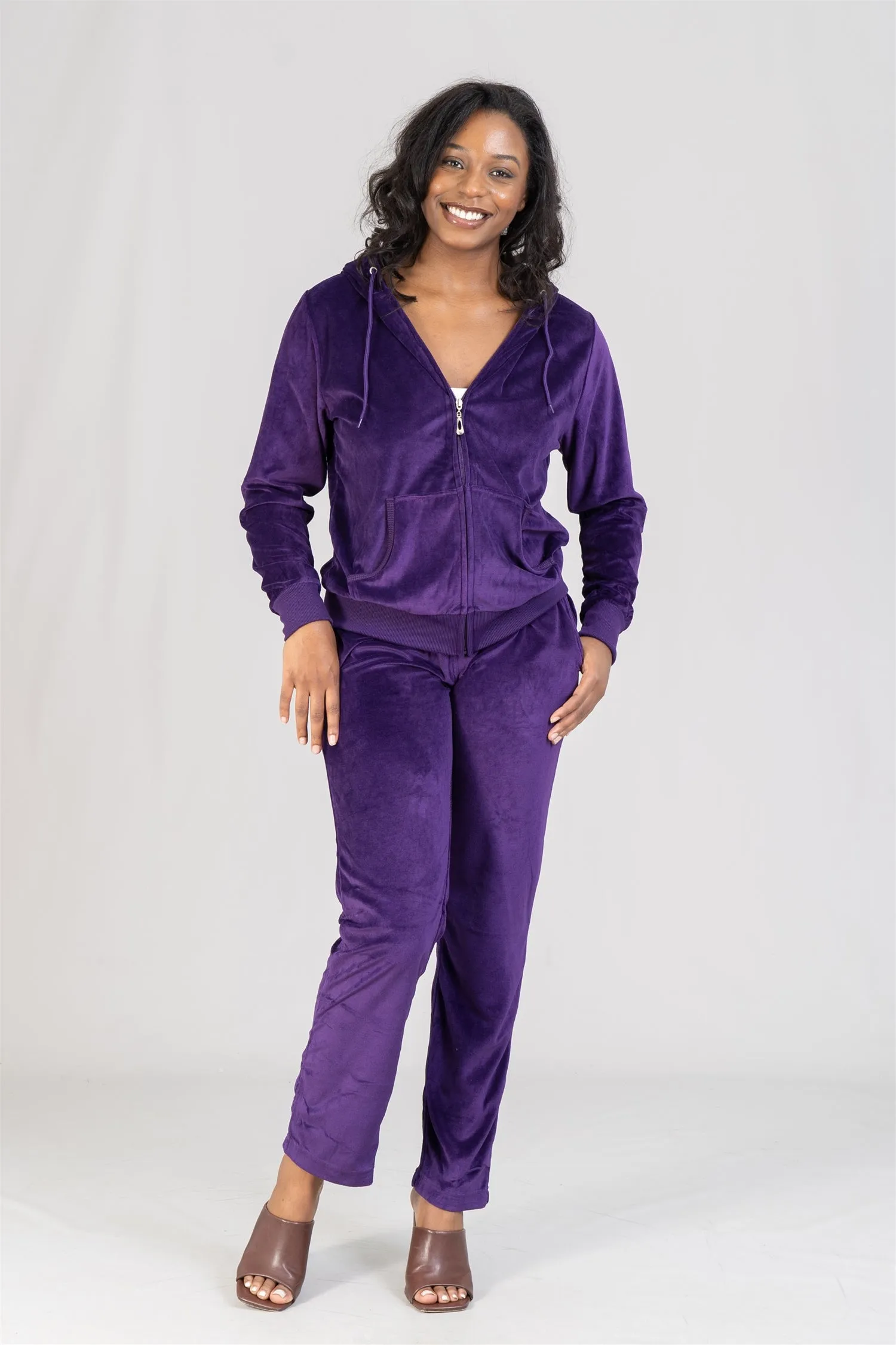 Tracksuit LJS200X Velour PlusSize 2pc Jog Set