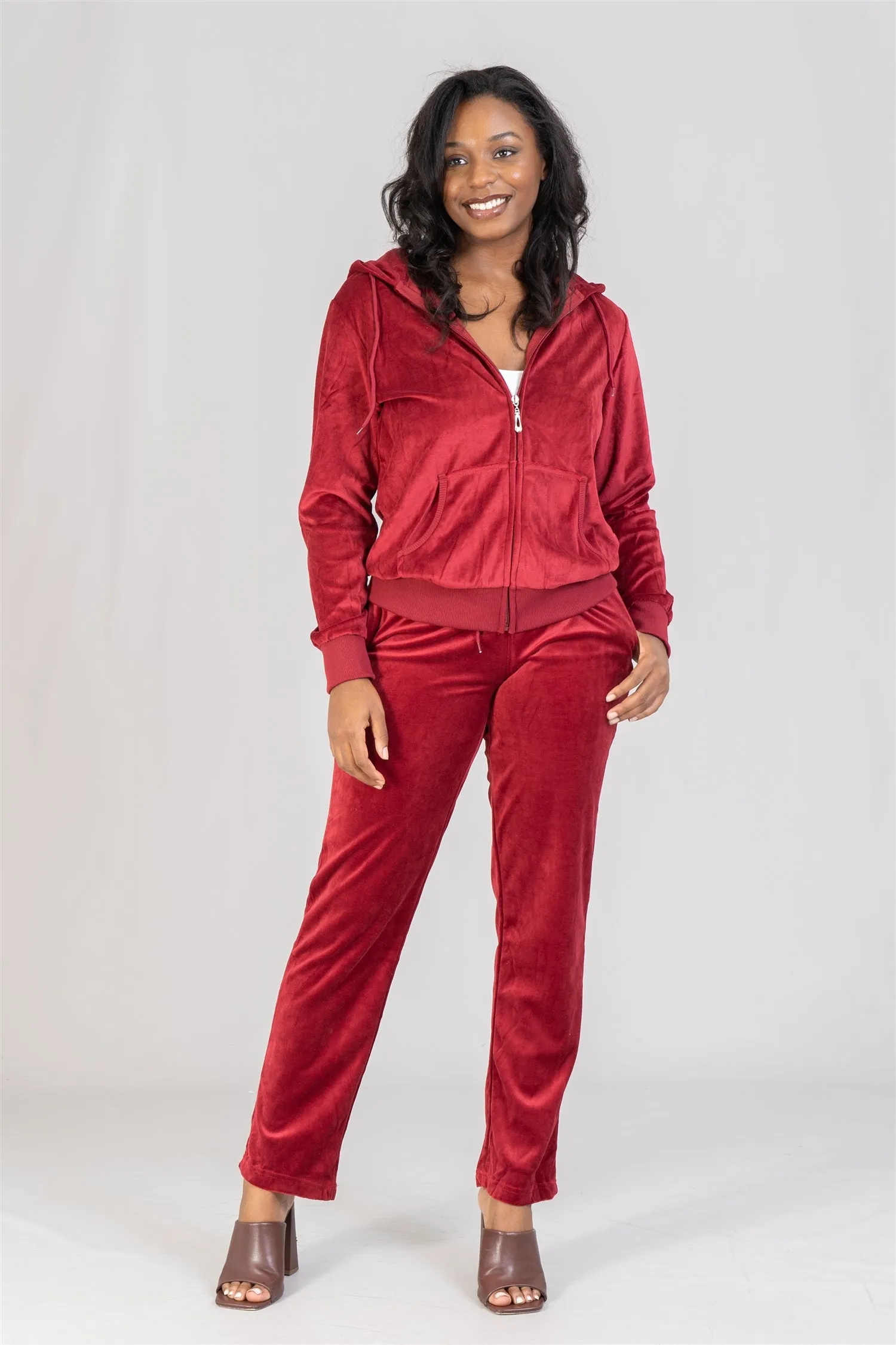 Tracksuit LJS200X Velour PlusSize 2pc Jog Set