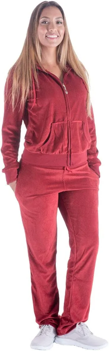 Tracksuit LJS200X Velour PlusSize 2pc Jog Set