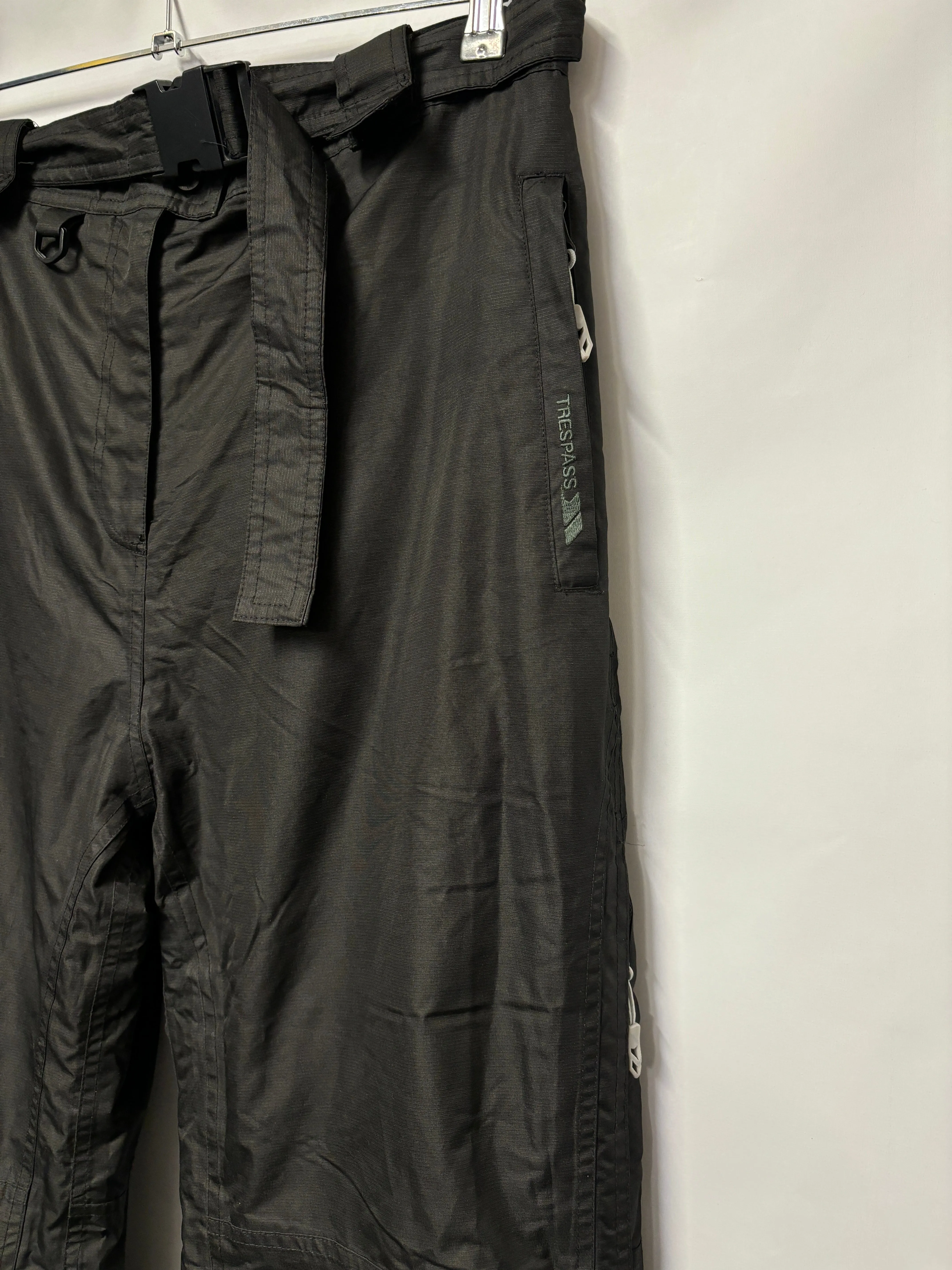 Trespass Black Insulated And 5000m Waterproof Salopettes XL