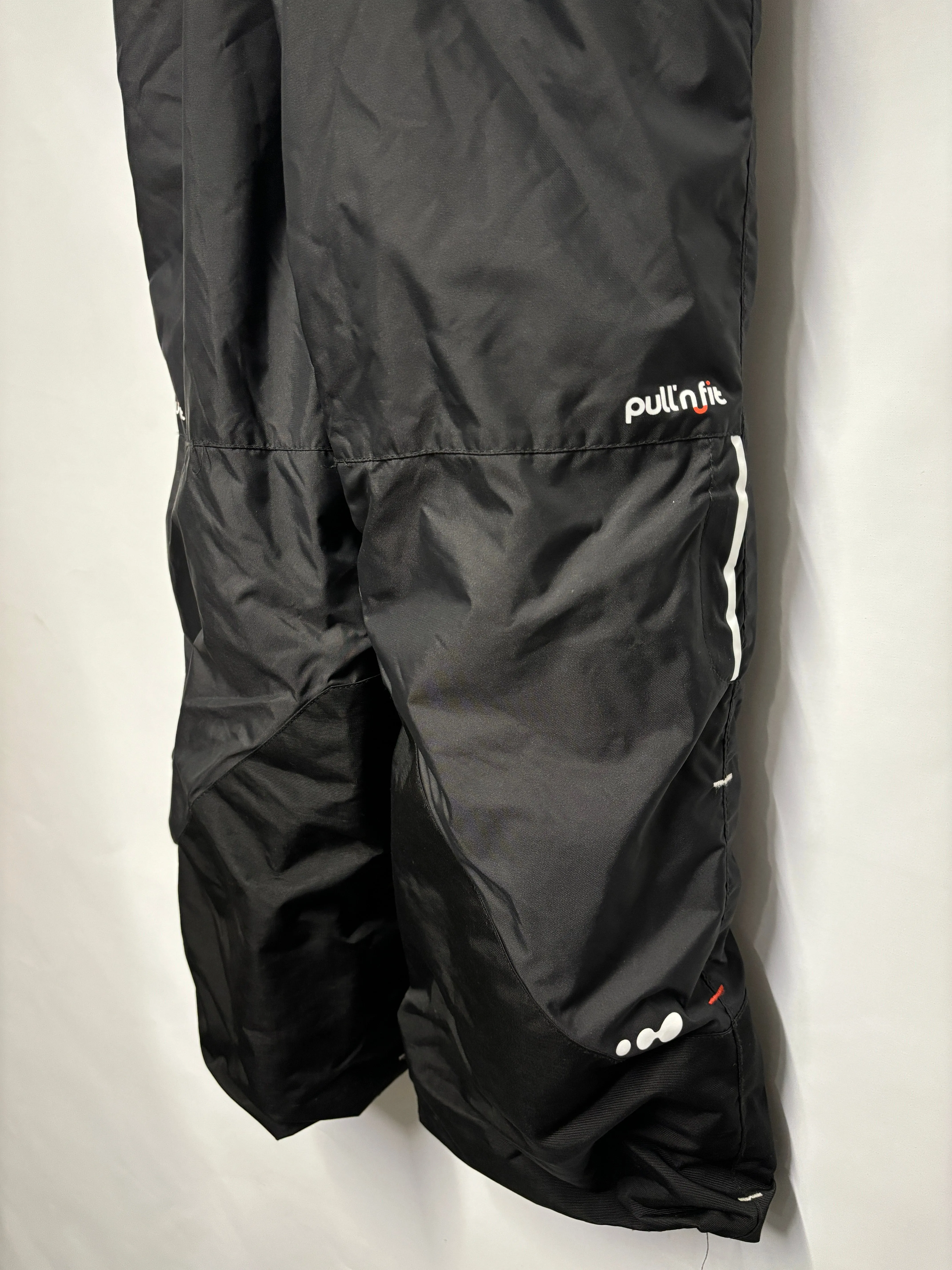Wed'ze Black Insulated Pull'n Fit Salopettes 8yrs