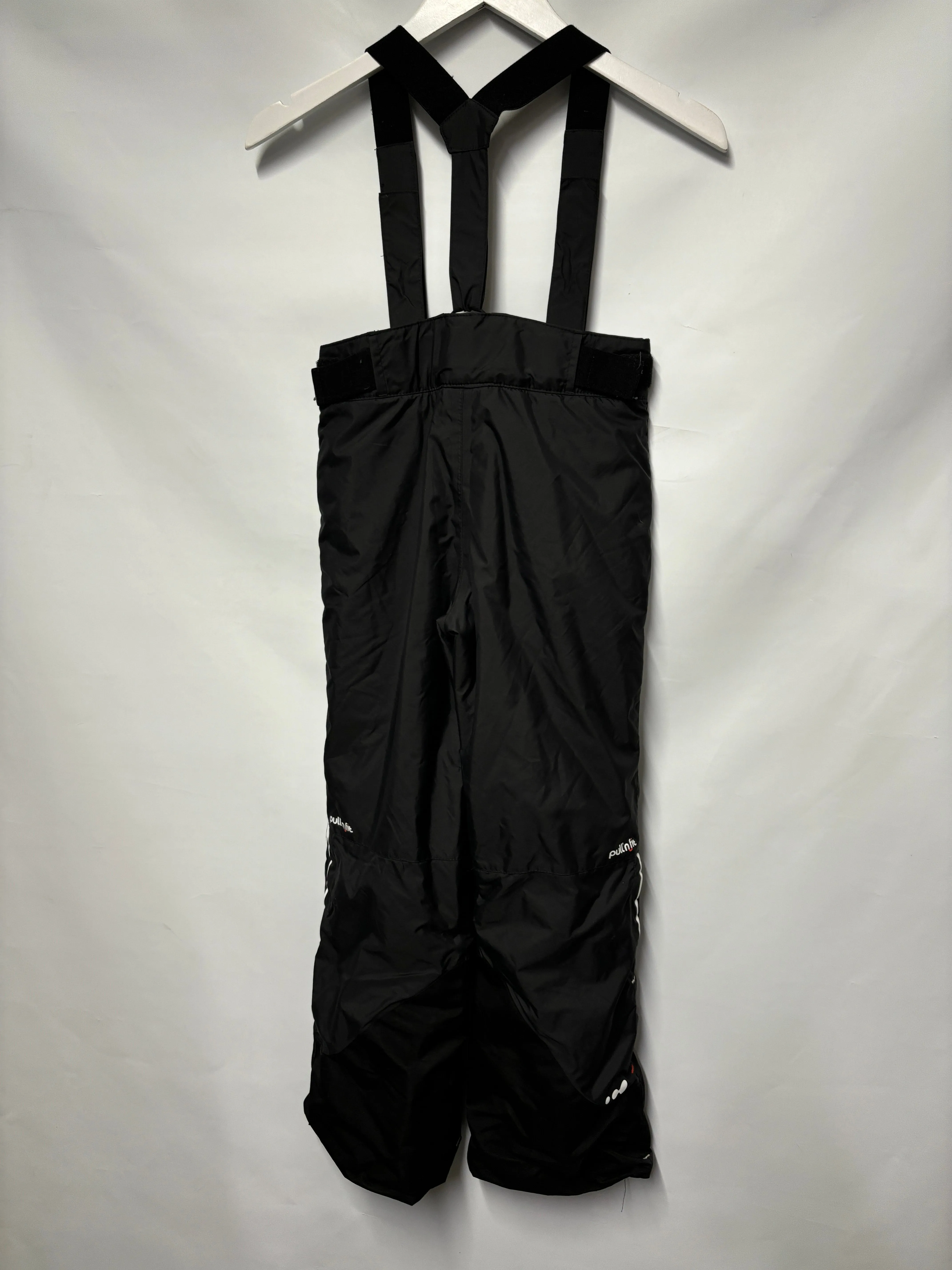 Wed'ze Black Insulated Pull'n Fit Salopettes 8yrs