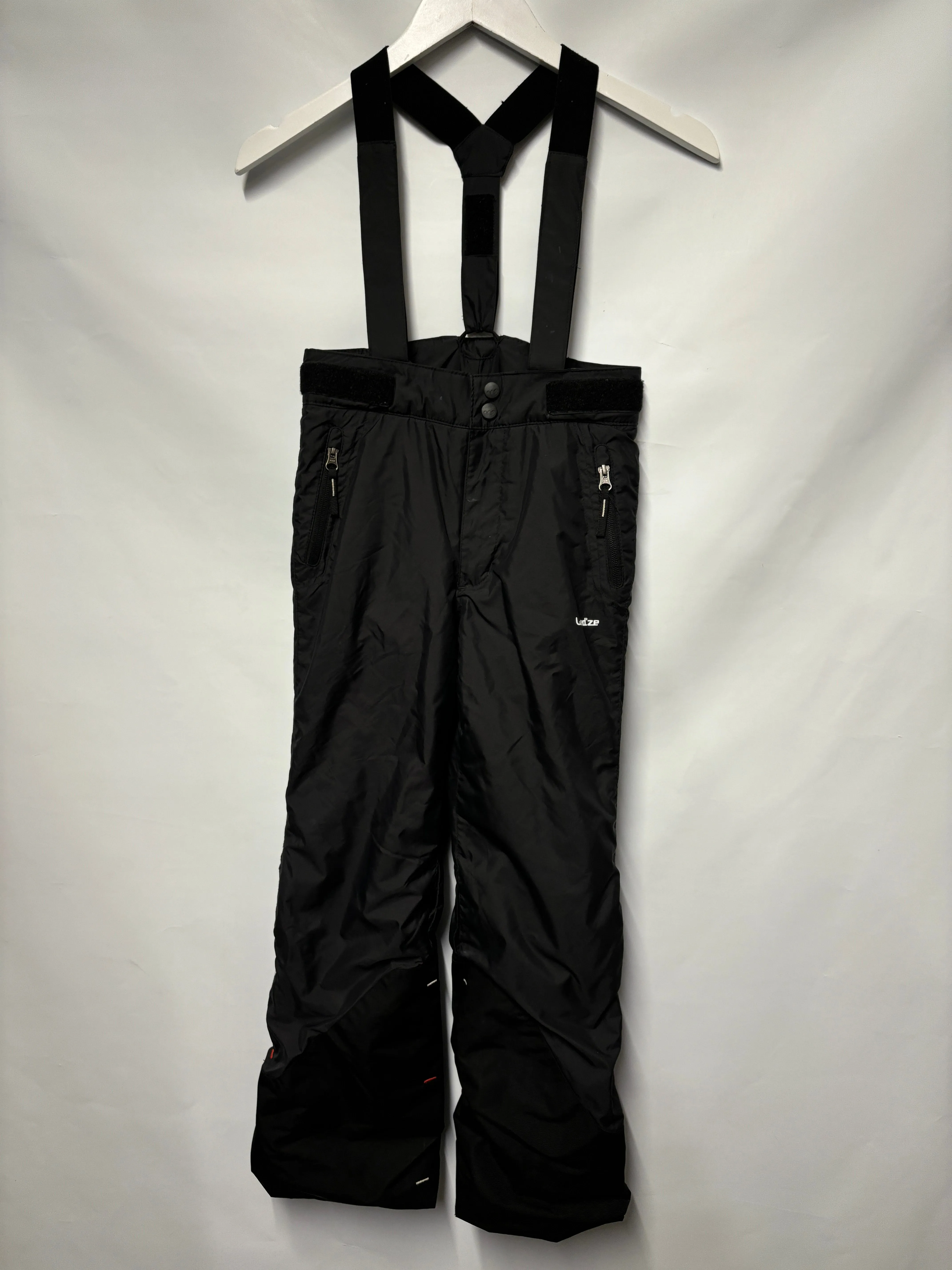 Wed'ze Black Insulated Pull'n Fit Salopettes 8yrs