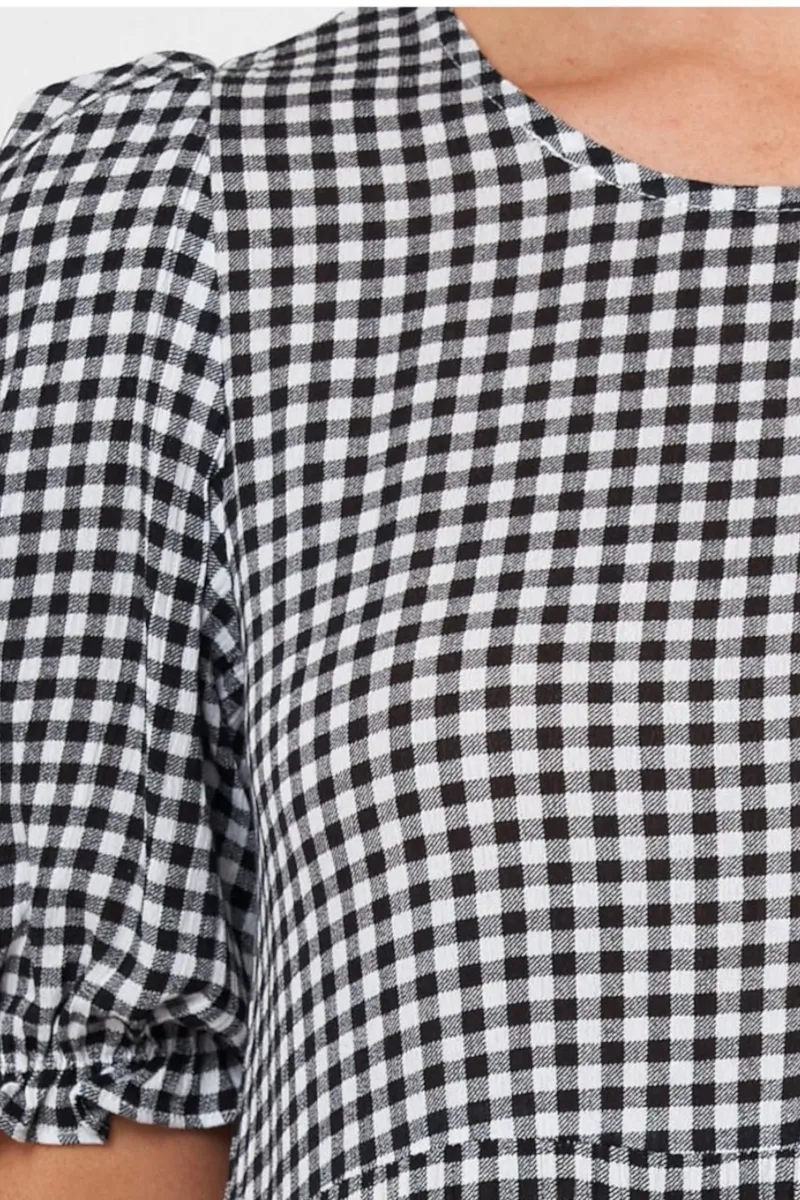 Worthier - Southside Gingham Dress Black