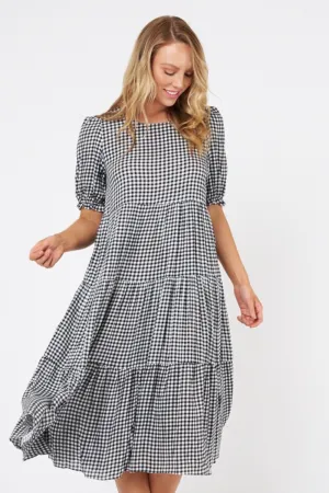 Worthier - Southside Gingham Dress Black