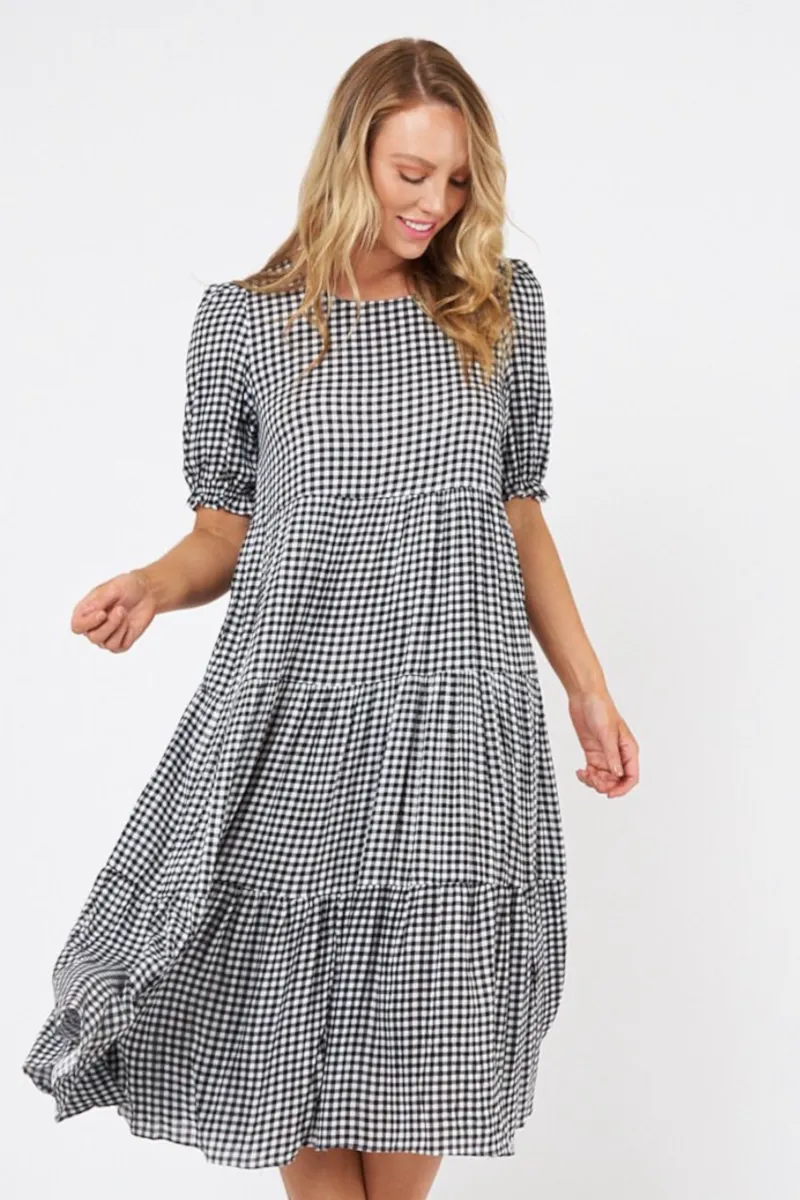 Worthier - Southside Gingham Dress Black