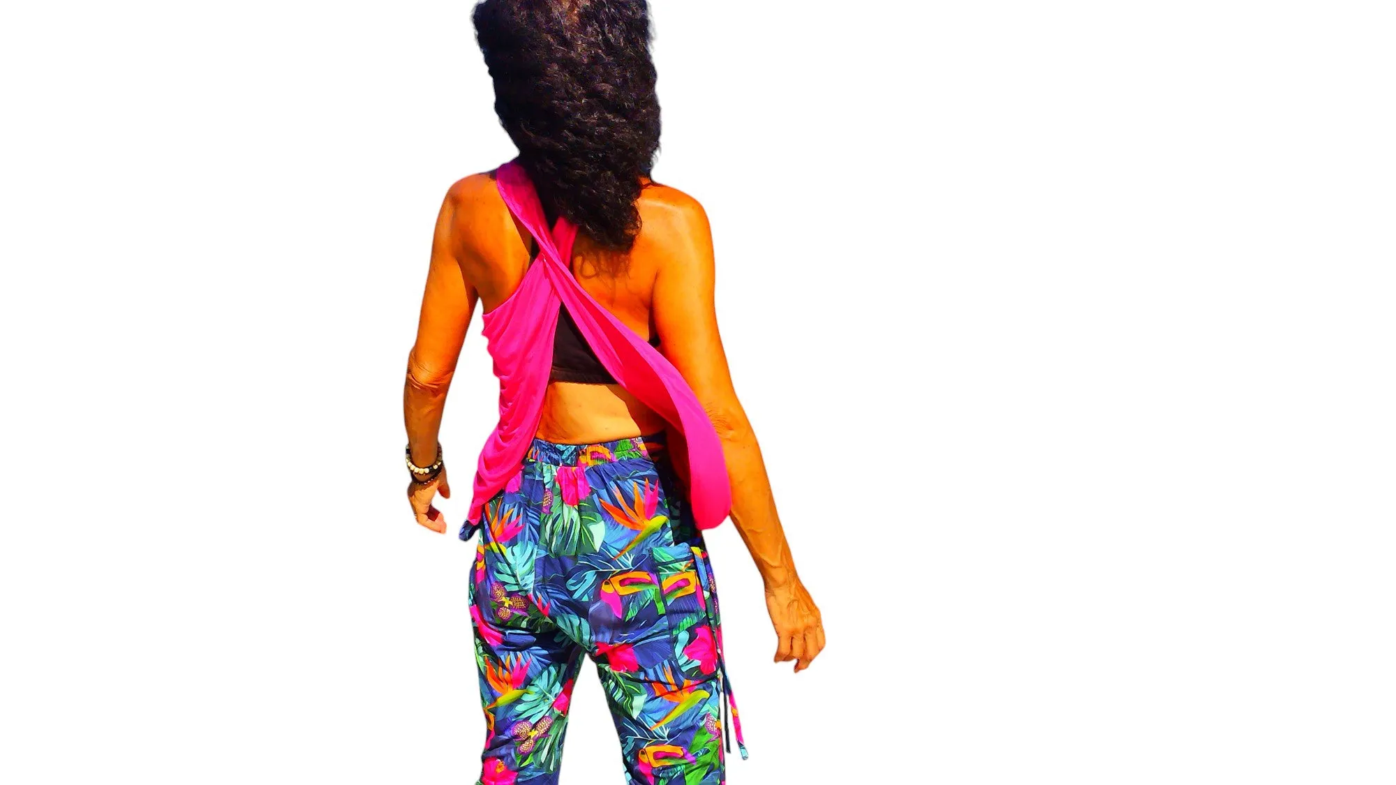 YOGAZ Eco-Friendly Modal BOW Tank Top Pink