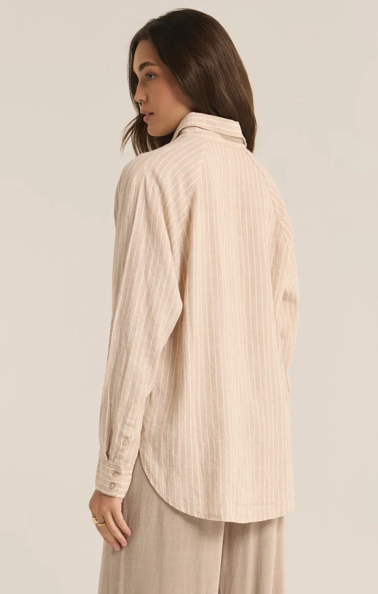 ZSupply The Perfect Linen Top - Putty