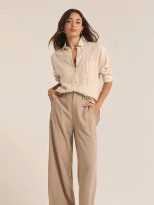 ZSupply The Perfect Linen Top - Putty